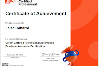 automate manual business processes using uipath rpa robots