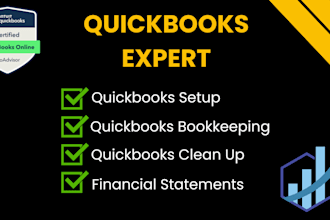 do catch up, setup, clean up, bookkeeing and reconciliation in quickbooks
