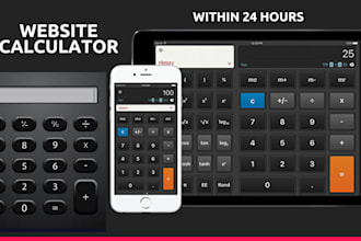do custom website calculator for your website and wordpress