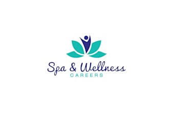 make unique spa and wellness careers logo