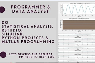do statistical analysis, rstudio, simulink, python