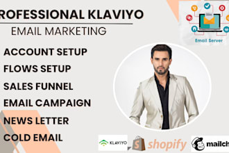 set up shopify and klaviyo for cold email marketing flows