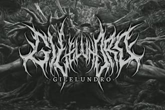 create an abstract extreme metal logo