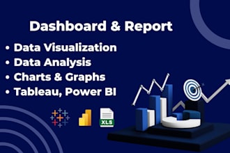 transfer your data into stunning dashboards using tableau, power bi