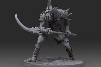 print and paint 3d digital sculpture,calibre model,3d warhammer resin printing