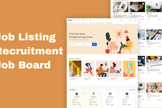 recruitment, job board or job portal website like indeed