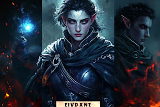 do a dnd party and d and d character art illustration for you