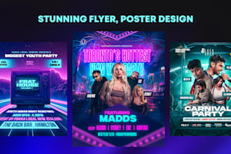 create stunning flyers for concert, parties, or any other events