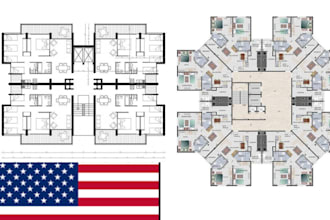 do USA, ca, tx, UK licensed stamp, architecture drawing for your building plan