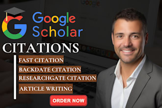 backdate citation, increase google scholar citations using research gate