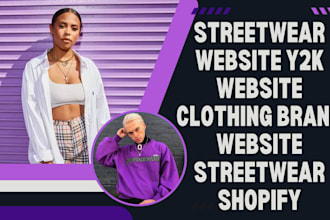build streetwear website y2k shopify website y2k website