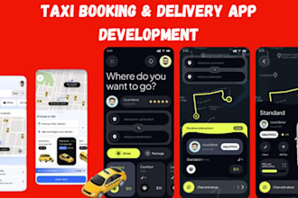 do taxi booking app, cab booking app, food delivery app, hotel booking app,