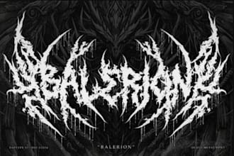 design a logo for metal bands, rock, death metal, grindcore, deathcore