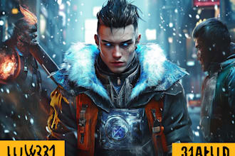 make sci fi or cyberpunk character concept art illustration