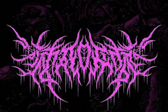 design a unique goth metal logo