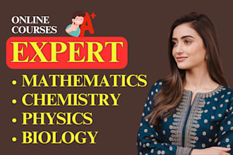 chemistry physics biology statistics and math tutor