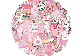 do kawaii sticker packs, cartoon character or emoticons