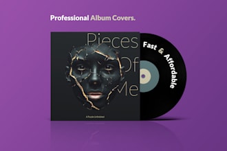 design professional music album cover art
