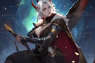 draw fantasy concept art or illustration