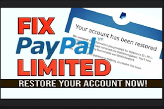 restore your suspended paypal, wise, stripe, reinstable suspension accounts