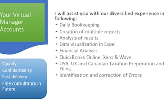 setup, clean up, bookkeeping and taxation in quickbooks online, xero, wave