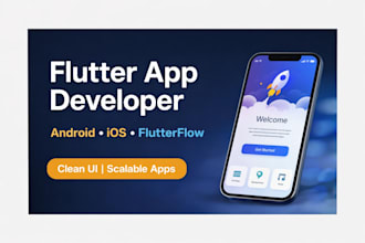 develop flutter and flutterflow apps for android and ios