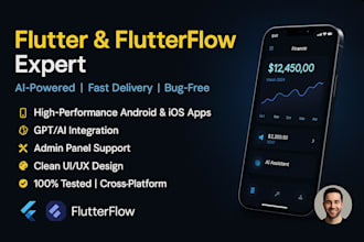 build flutter and flutterflow apps with clean UI and ai integration