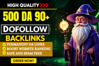 boost your website authority with high quality 500 DR 90 dofollow backlinks