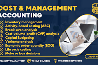 help you in cost accounting and management accounting tasks