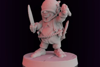 form 3d miniature for table top game,human figure,3d statue,print 3d sculpture