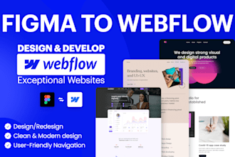 develop webflow website or convert figma to webflow