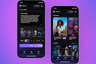 develop ai video generator app, ai text to video app, ai photoshop app