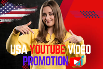 do organic USA youtube video promotion and channel promotion