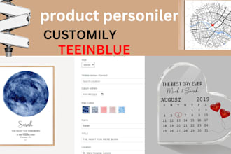 setup teeinblue customily app clipart map starmap pod products for shopify etsy
