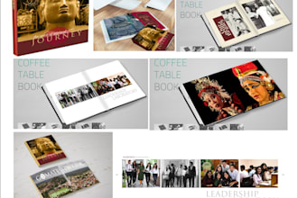 design modern coffee table book for oganazation
