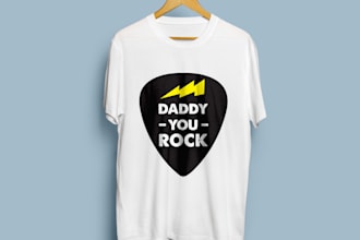 create a T Shirt design for Fathers Day
