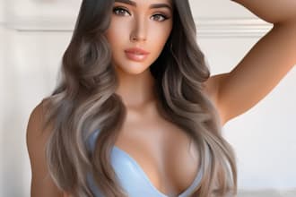 stunning ai onlyfans model, nsfw image, virtual model, ai video nsfw animation