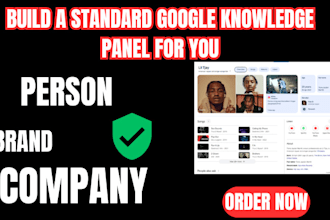 build standard google knowledge panel, knowledgepanel