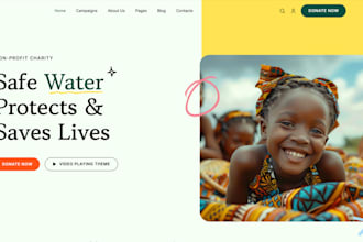 design donation website nonprofit website charity website non profit ngo website