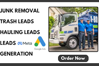 generate junk removal leads trash leads dumpster leads junk removal website