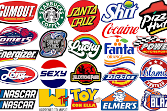 do custom mlb, parody, world series, and all star games logo with your name