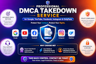 send dmca takedown service for pirated content under dmca