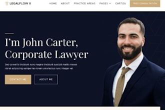 design modern notary website, notary landing page, law firm and notary website