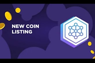 list the crypto token,coin listing on coinmarketcap, coingecko,top exchange site