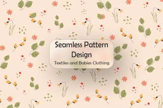 create seamless repeat patterns for textiles, fabric