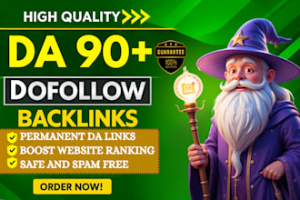 creat high quality da 90 plus dofollow guest post backlinks
