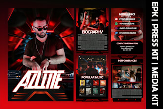 do dj artist press kit, media kit, epk, one sheet