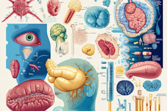 do medical, scientific and biology illustrations for you