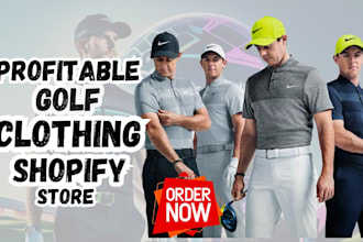 design golf clothing shopify dropsipping store golf clothing website fashion