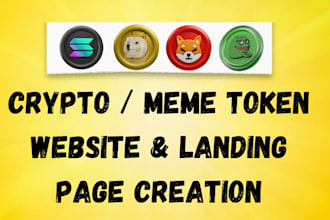 crypto token website, coin or meme website
